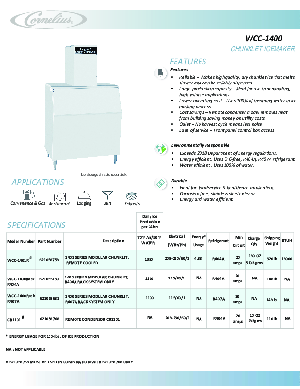 Cutsheet