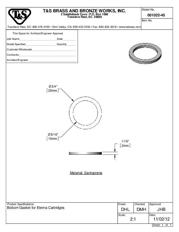 Cutsheet