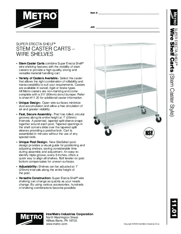 Cutsheet