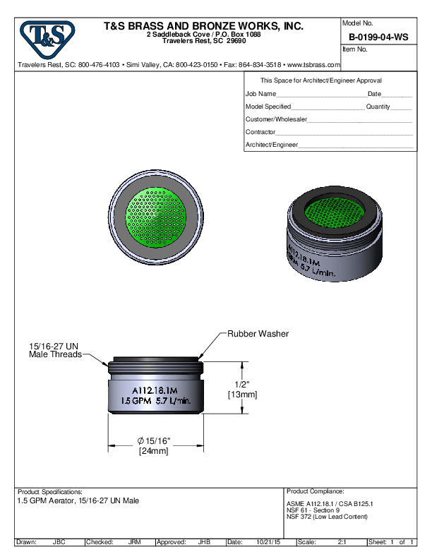 Cutsheet