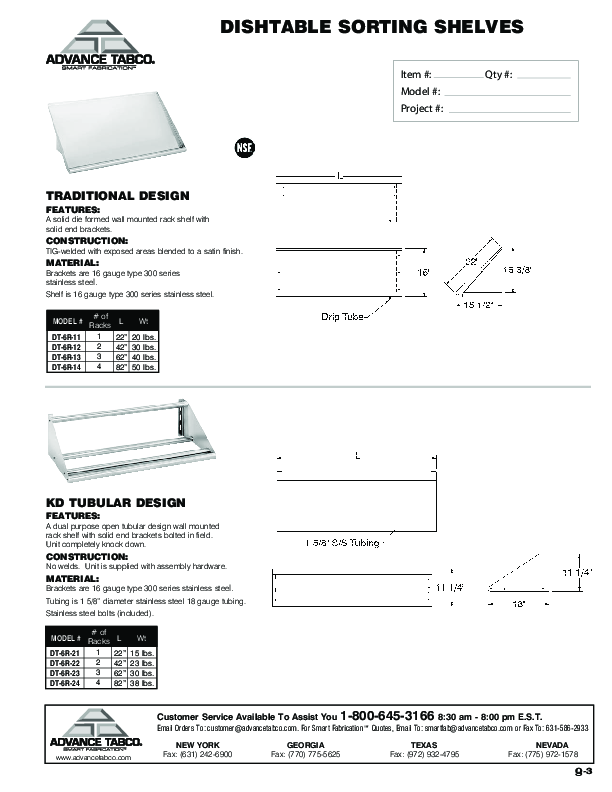 Cutsheet