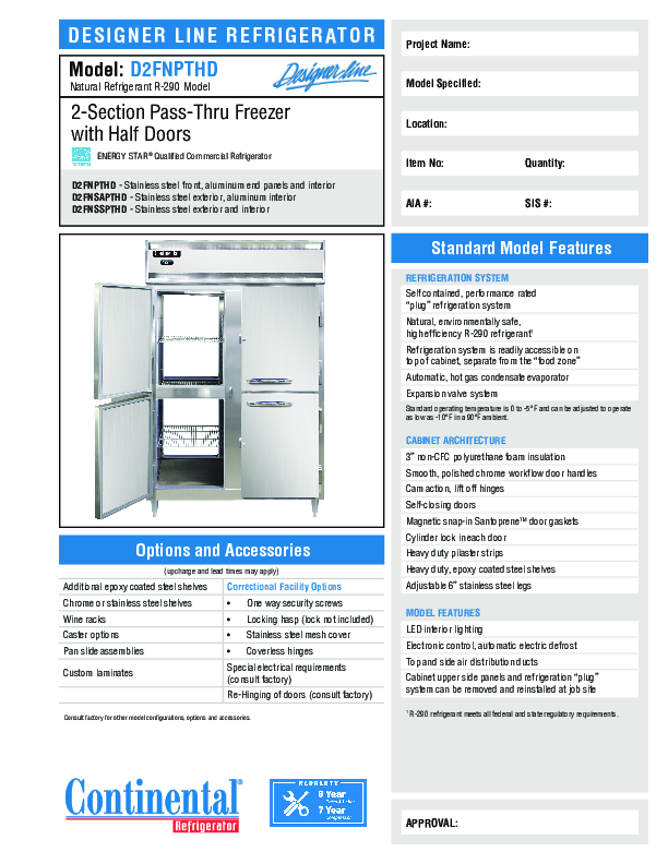 Cutsheet