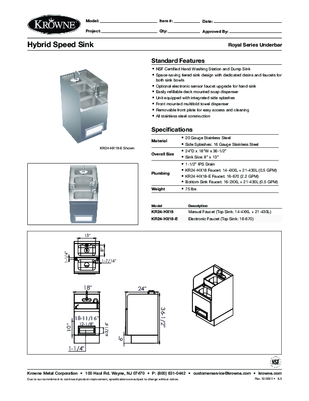 Cutsheet