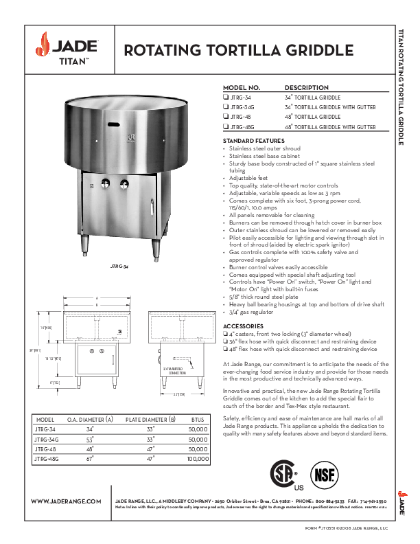 Cutsheet