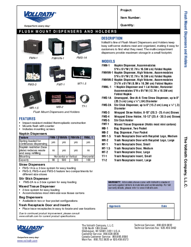 Cutsheet