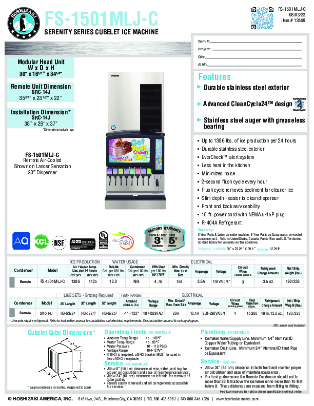 Cutsheet