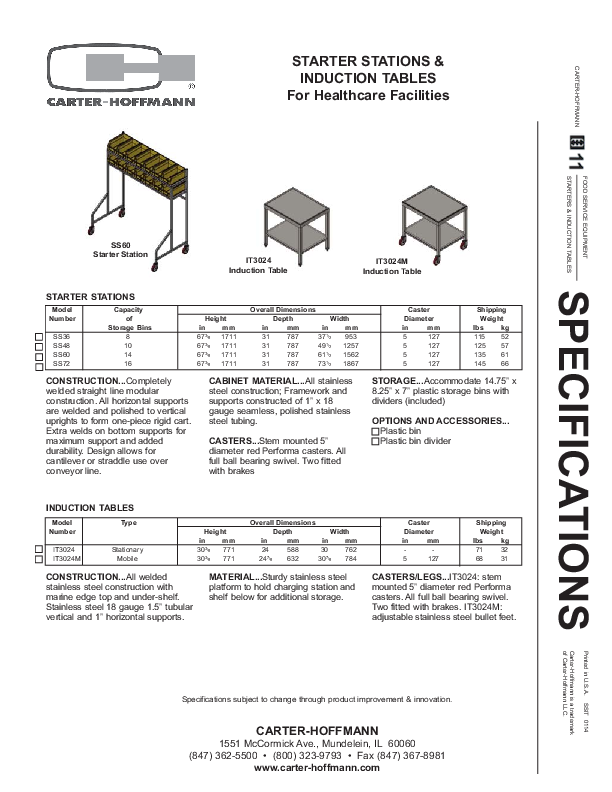 Cutsheet