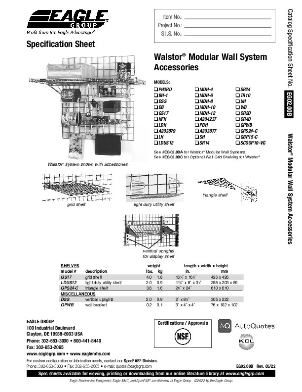 Cutsheet