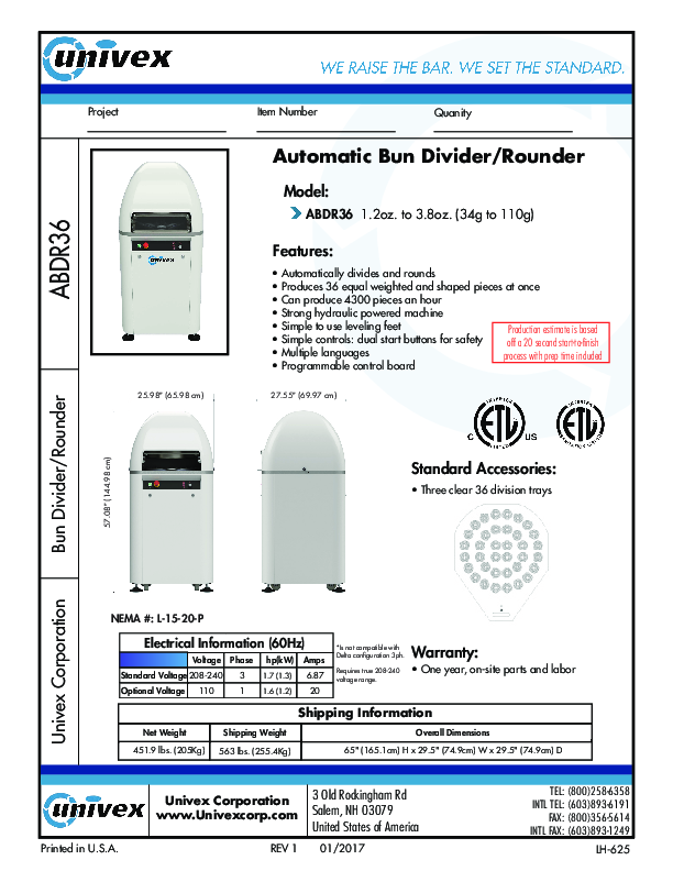 Cutsheet