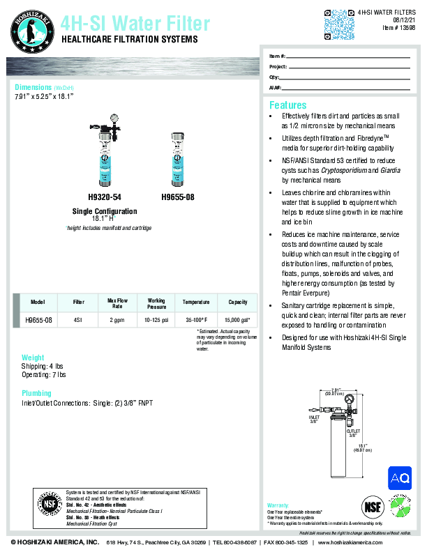 Cutsheet