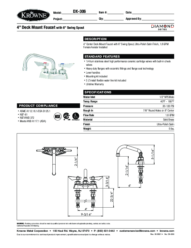 Cutsheet