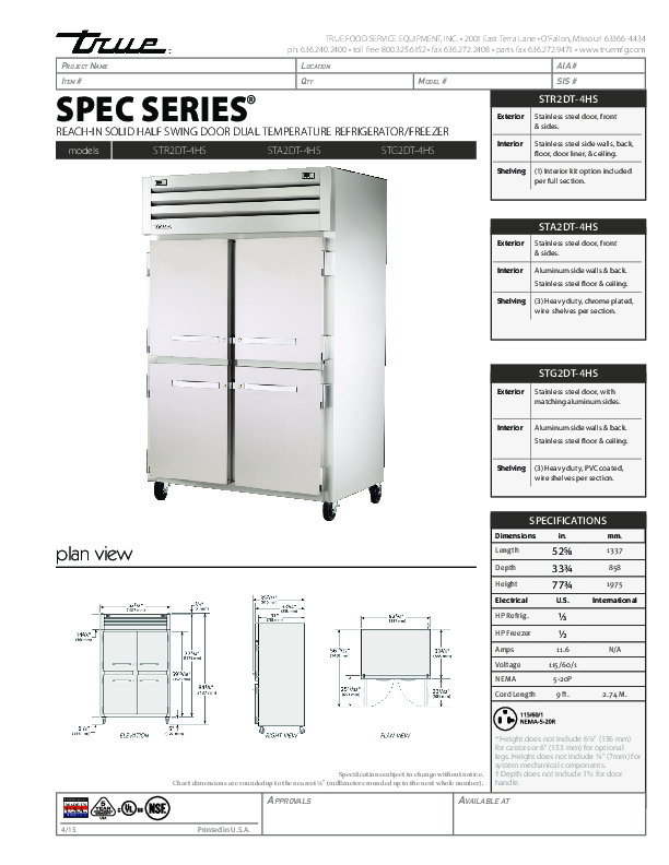 Cutsheet