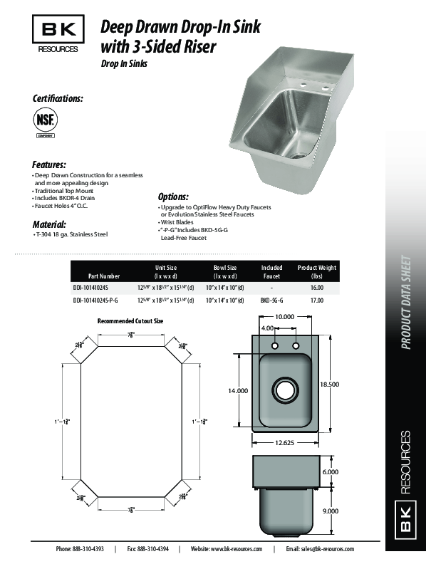 Cutsheet