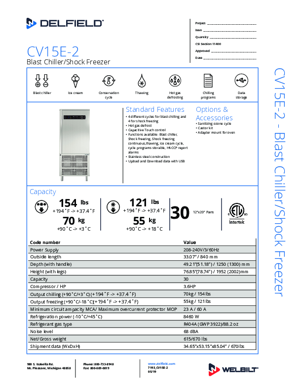 Cutsheet