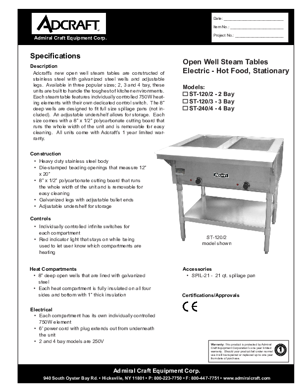 Cutsheet