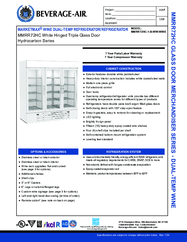 Cutsheet