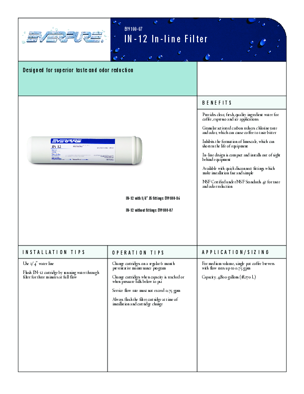 Cutsheet