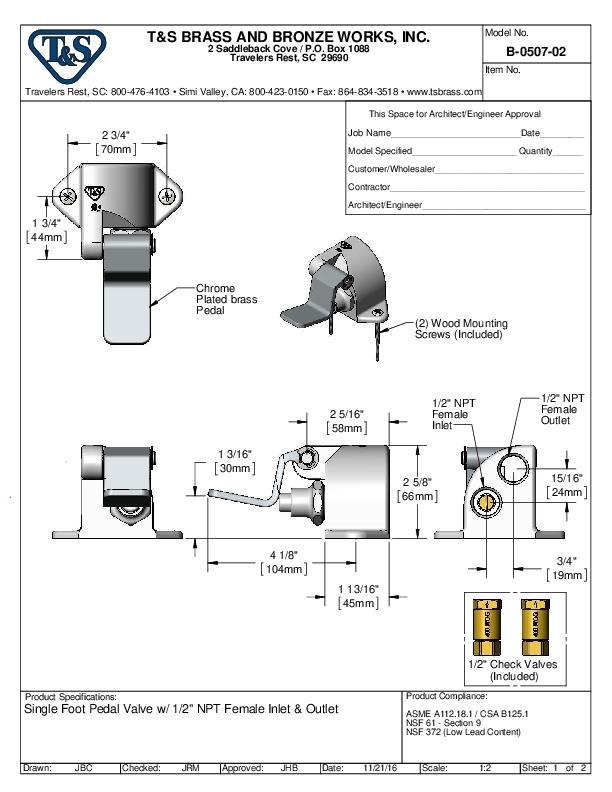 Cutsheet