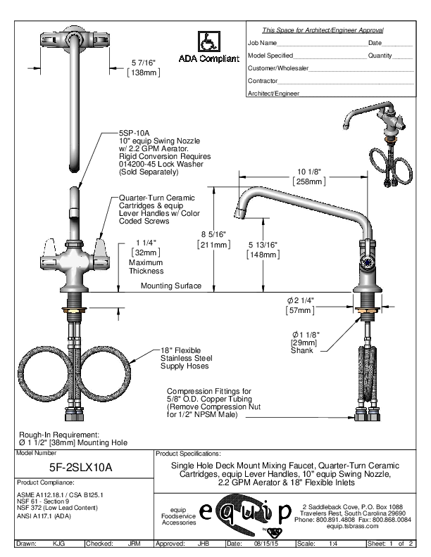 Cutsheet