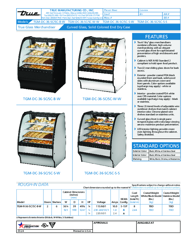 Cutsheet