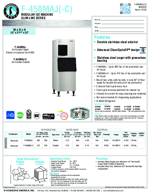 Cutsheet