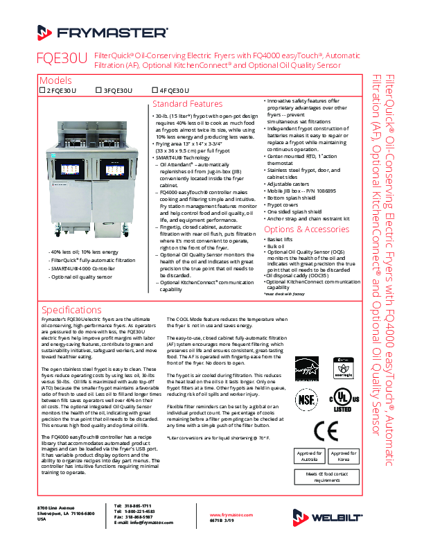 Cutsheet