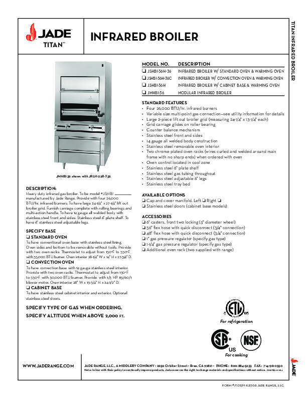 Cutsheet