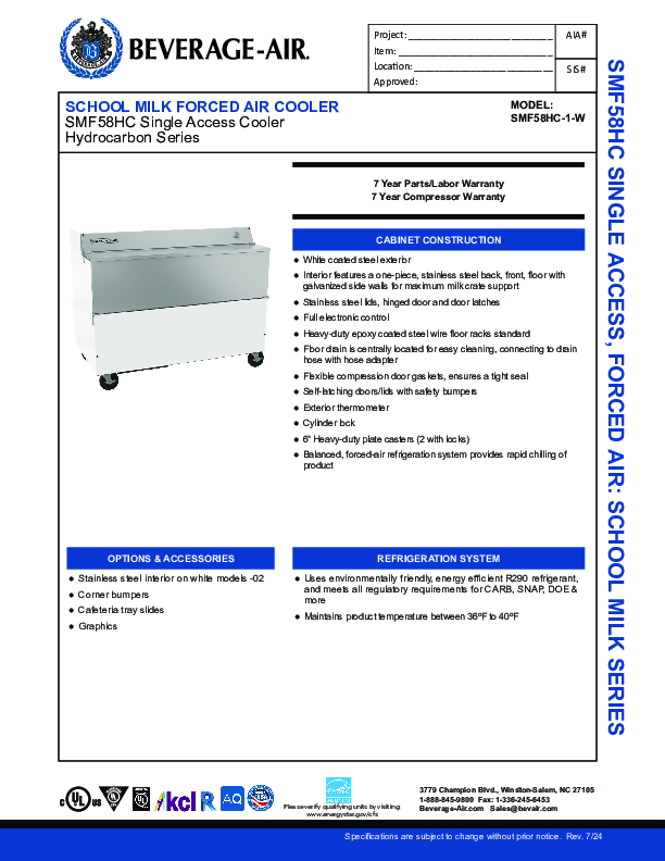 Cutsheet