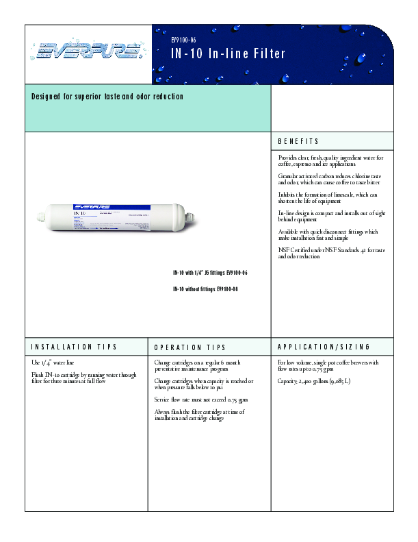 Cutsheet