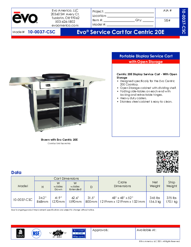 Cutsheet