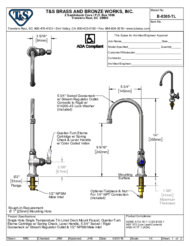 Cutsheet