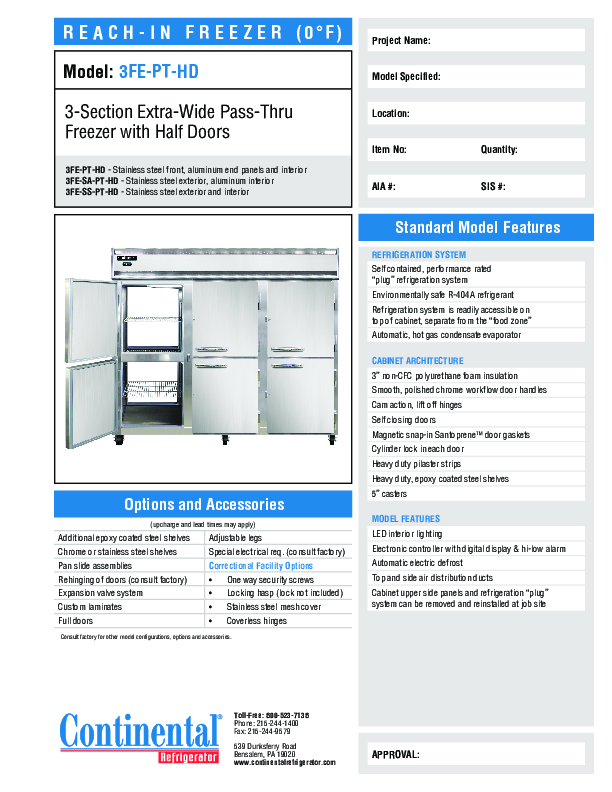 Cutsheet