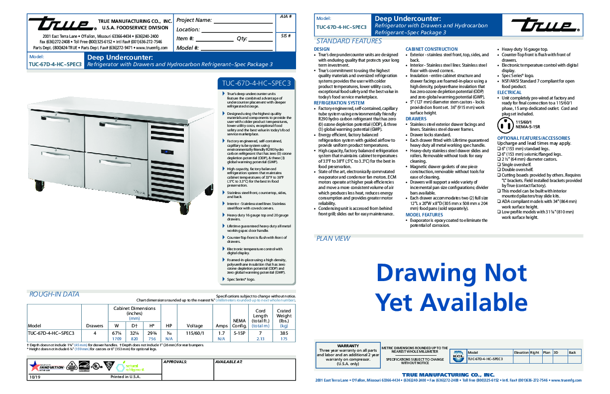 Cutsheet