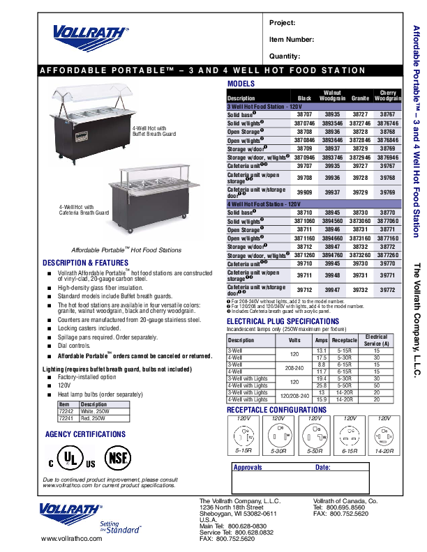 Cutsheet