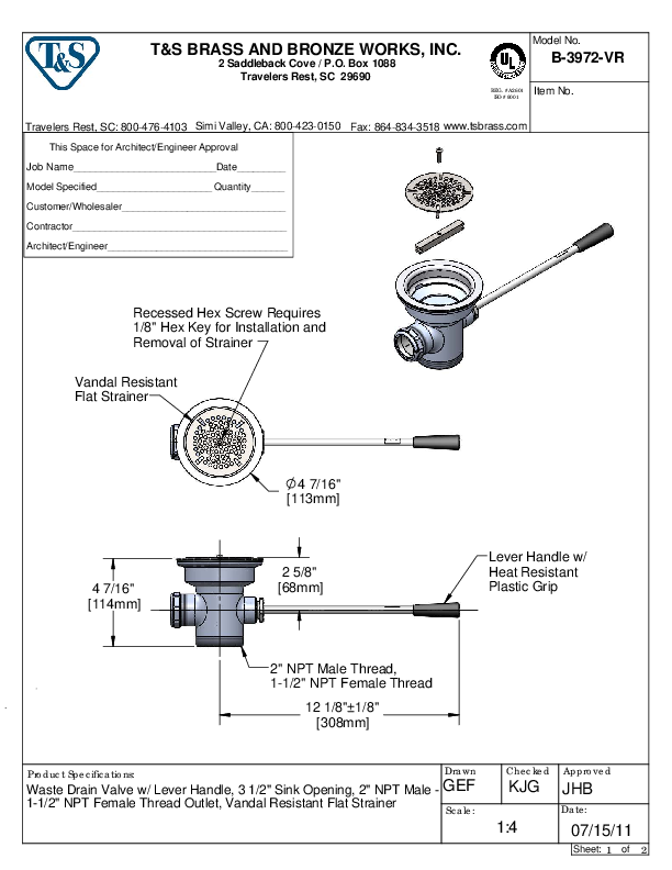 Cutsheet