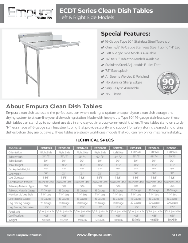 Cutsheet