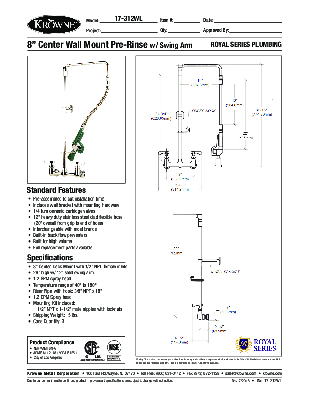 Cutsheet