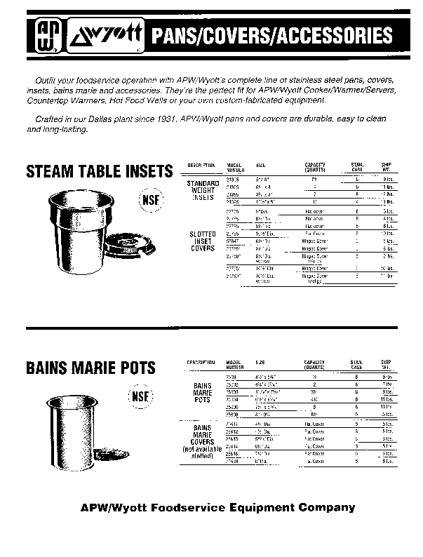 Cutsheet