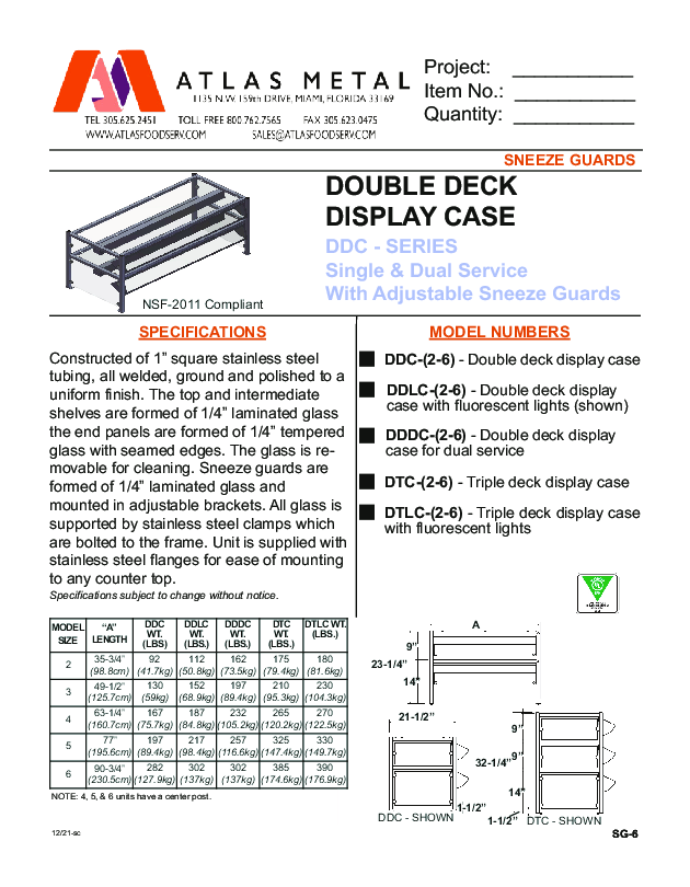 Cutsheet