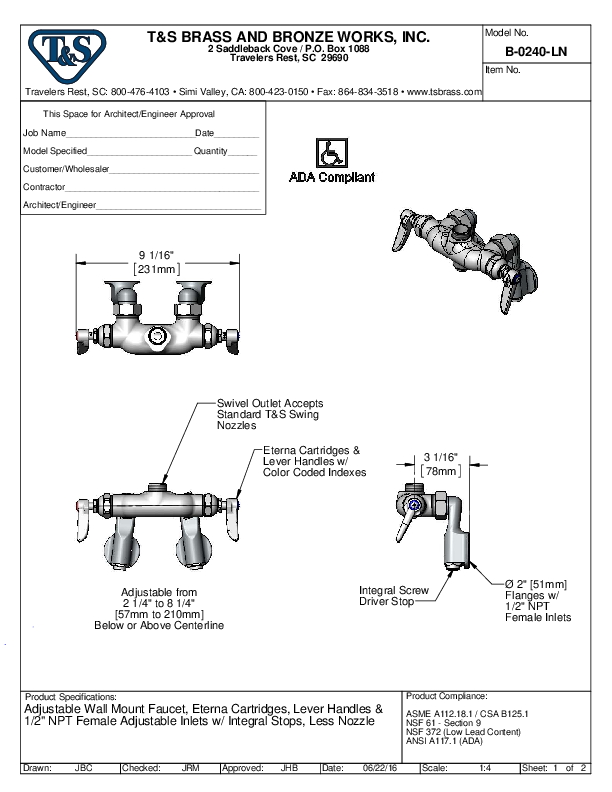 Cutsheet