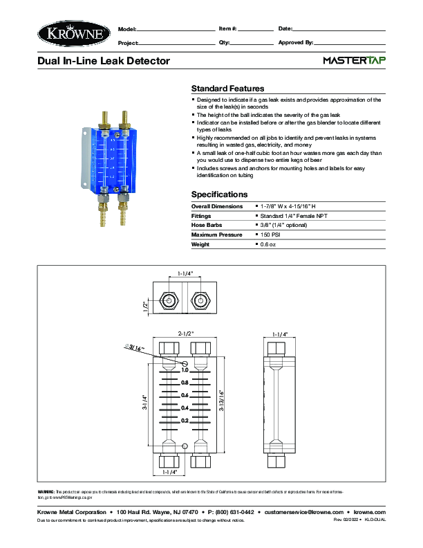 Cutsheet