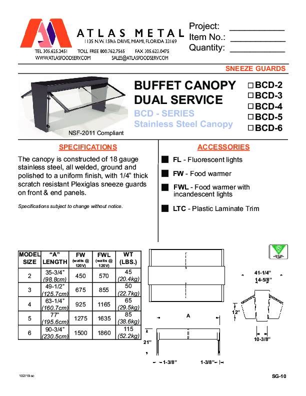 Cutsheet