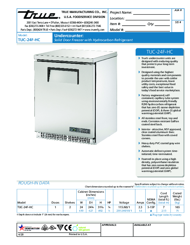 tuc 24f hc