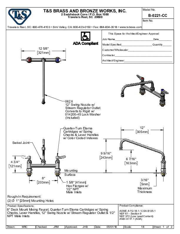 Cutsheet