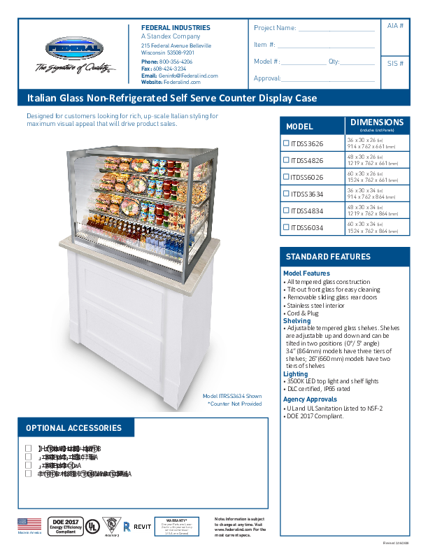 Cutsheet