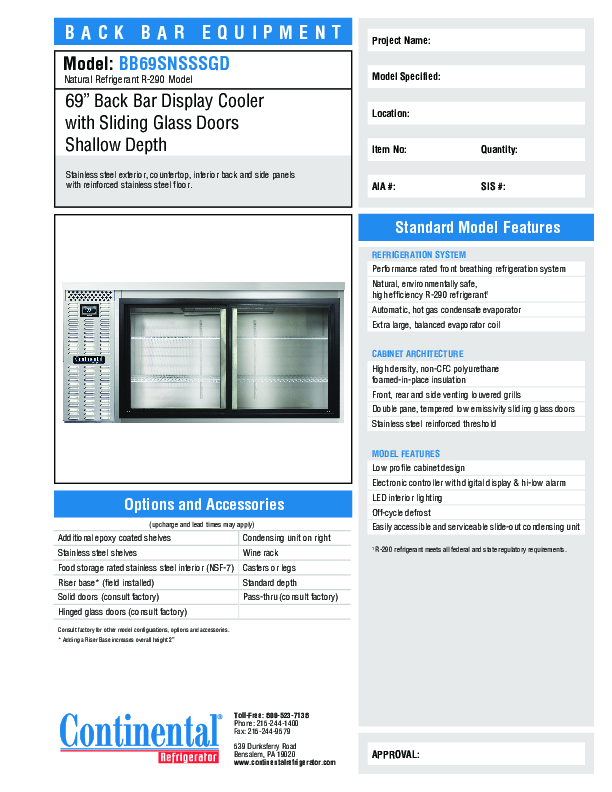 Cutsheet