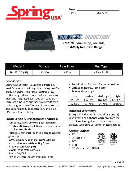 Cutsheet