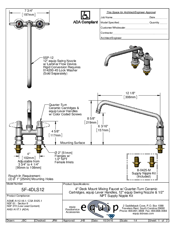 Cutsheet