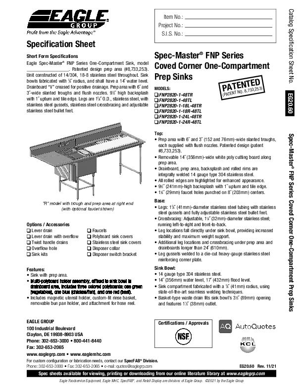 Cutsheet