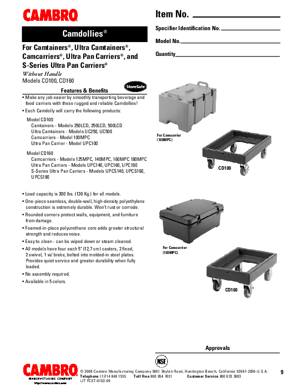 Cutsheet